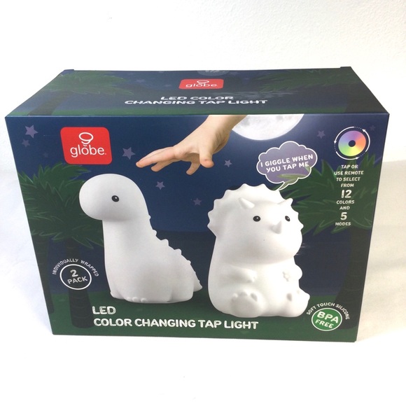 Globe Led Color Changing Tap Light Set of Two. - Picture 1 of 4